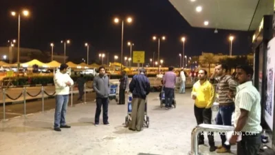 Dubai Airport Outdoor Smoking Area